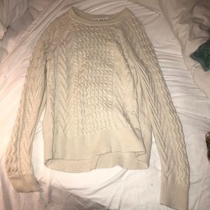 Cream knit GAP sweater sz L